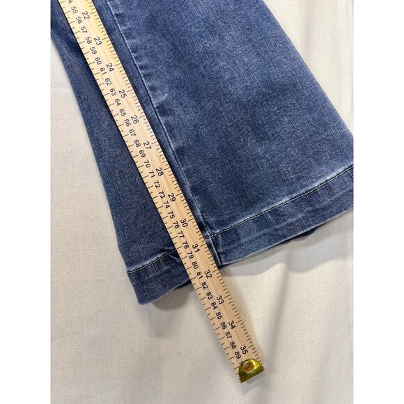 Ed Hardy Brave Hearts Wide Leg Jeans Women’s Size 28 Y2K Retro Denim - Picture 3 of 10